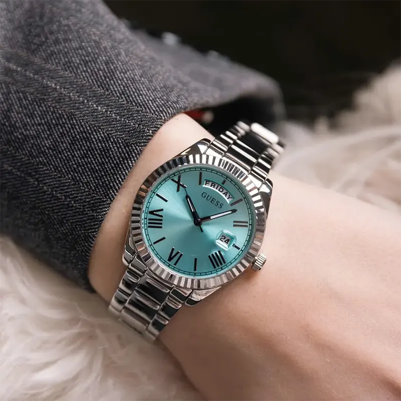 Guess Connoisseur Quartz Aqua Blue Ladies Watch- GW0308L4